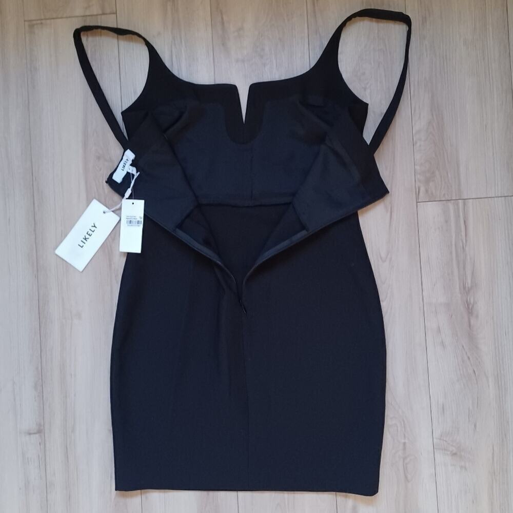 Likely Constance Mini Dress Black Size 4 NWT - Picture 7 of 9